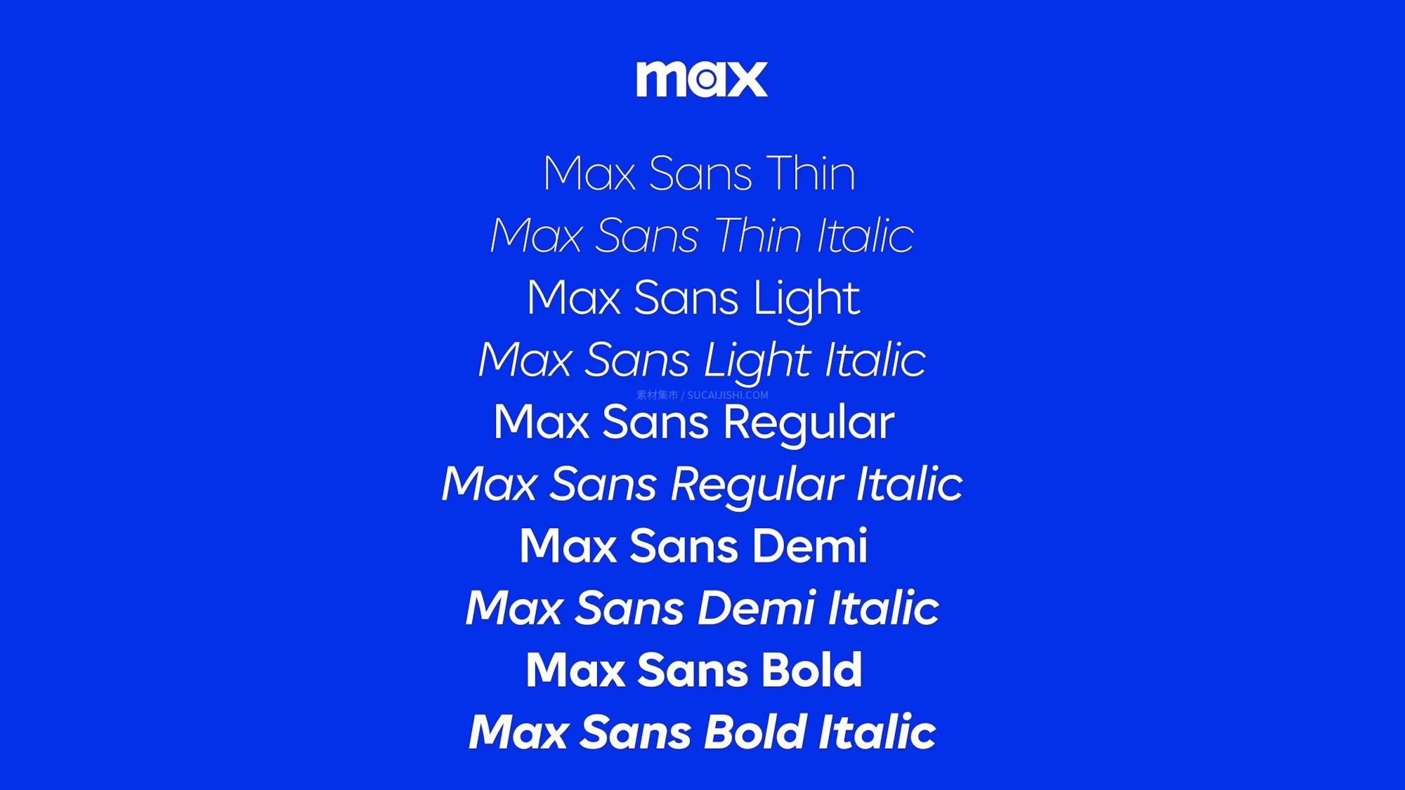 Max Sans 华纳兄弟品牌字体